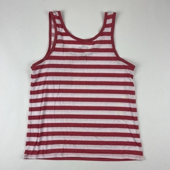 Daniel Gonzales Womens Tank Top Red Striped Medium - Picture 6 of 6